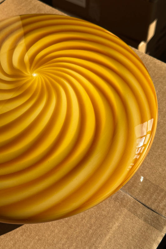 Murano Candy plafond rav orange swirl D:30 cm