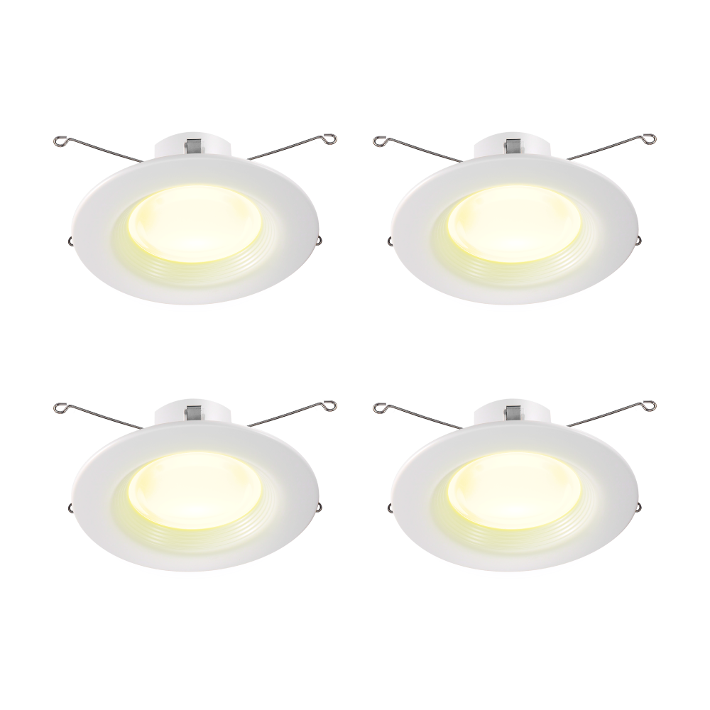 Bluetooth Recessed Ceiling Light 2700K 4 Packs