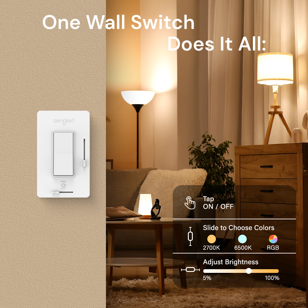 Dual Mode Smart Wall Switch, 1 Pack