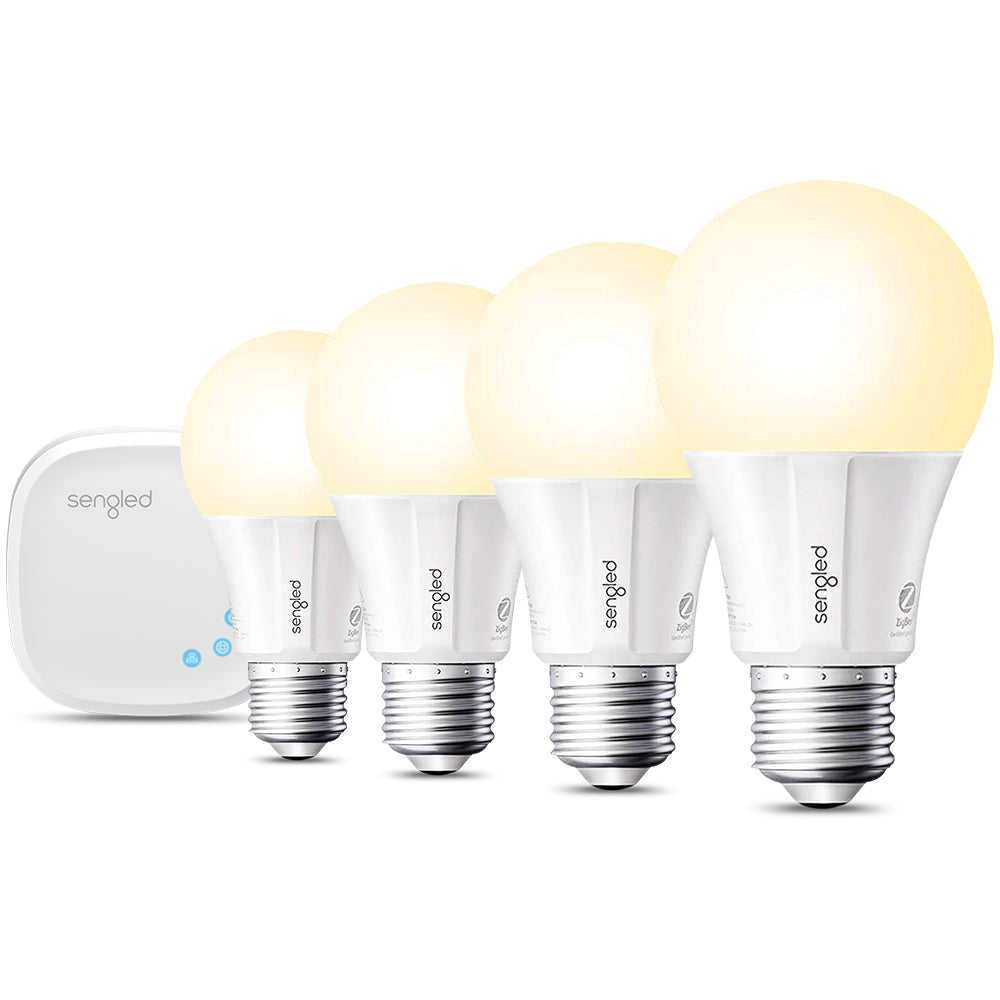 Starter Kit: 4 Zigbee White 2700K A19/E26