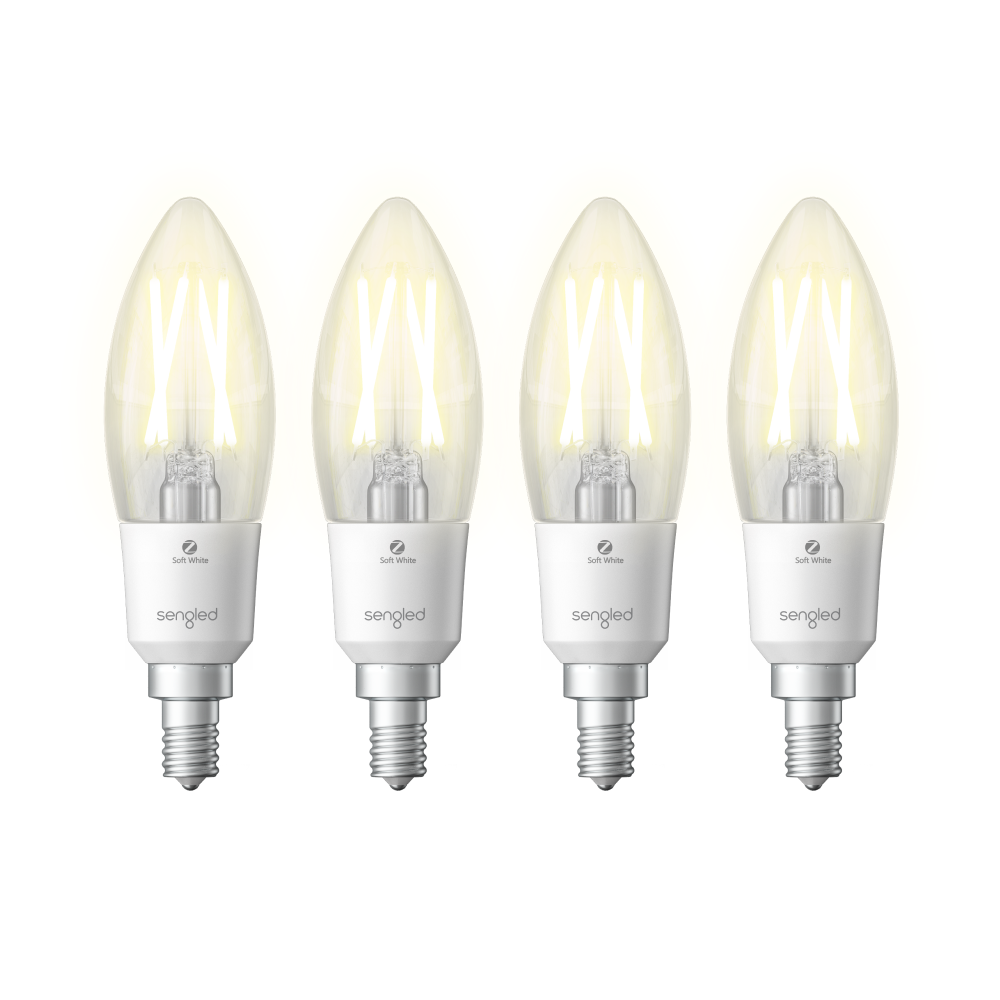 Zigbee Candle White B11/E12 4 Packs - Hub Required