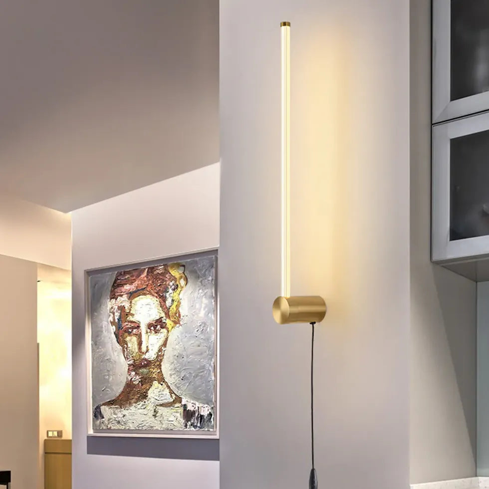 Linear Metal Plug in Wall Lights - Classic Lights