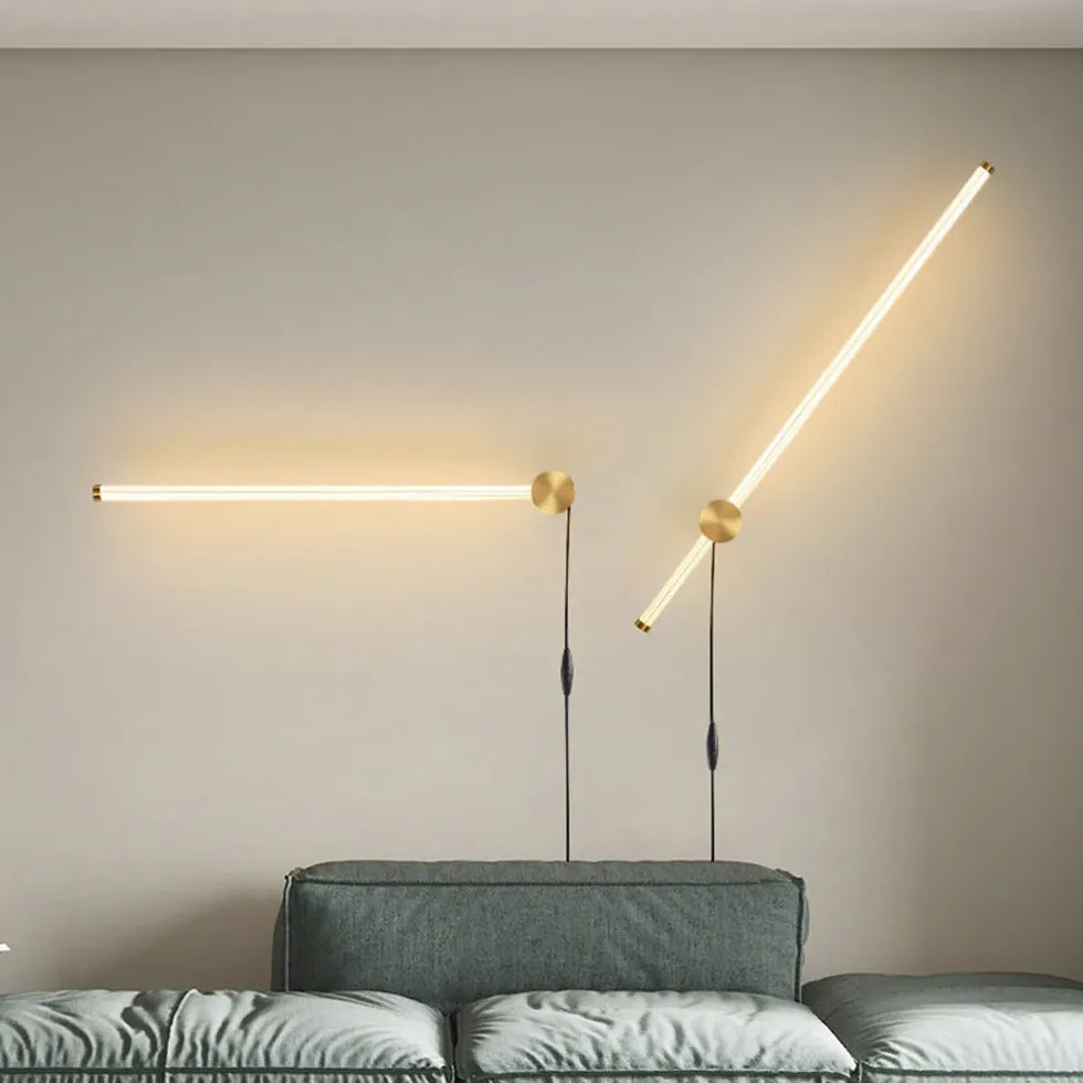 Linear Metal Plug in Wall Lights - Classic Lights