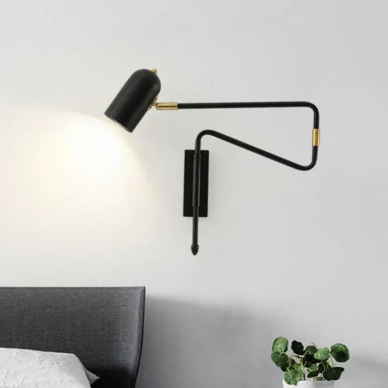 Long Arm Reading Plug in Wall Lights - Classic Lights