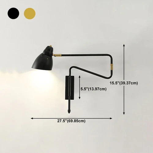 Long Arm Reading Plug in Wall Lights - Classic Lights