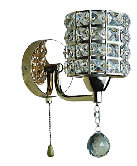 Cylinder Crystal Plug in Wall Lights - Classic Lights