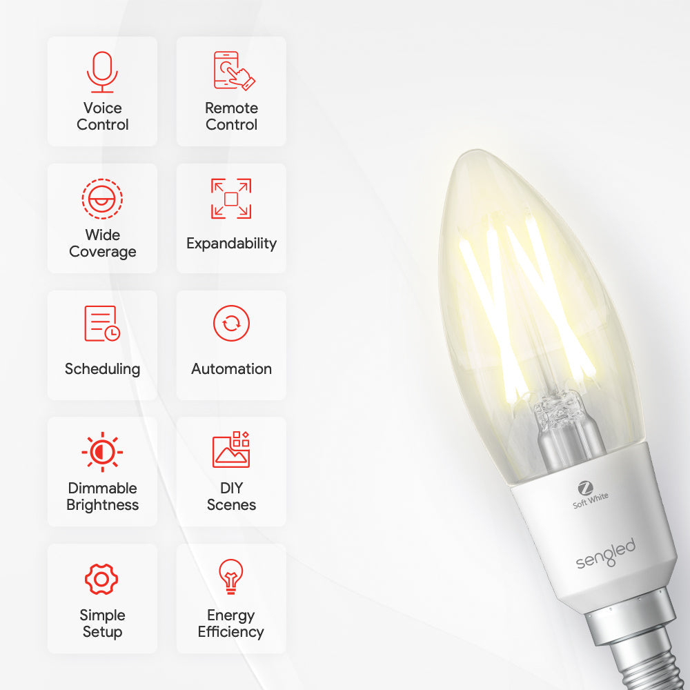 Zigbee Candle White B11/E12 - Hub Required