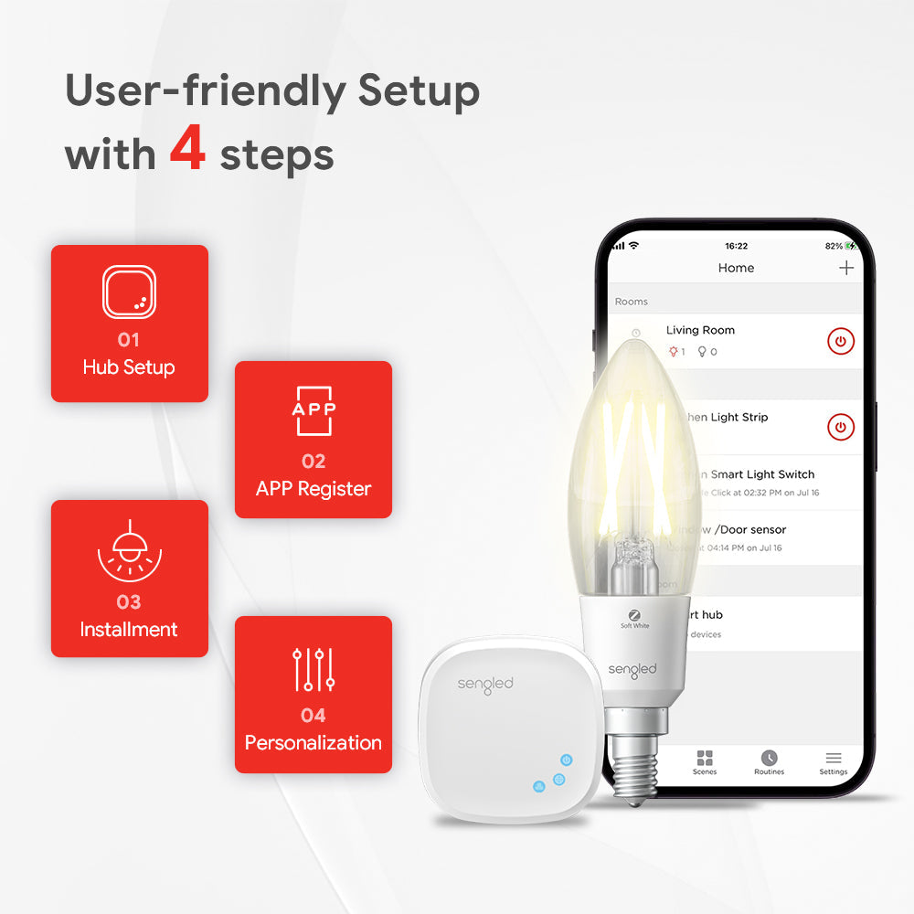 Zigbee Candle White B11/E12 - Hub Required