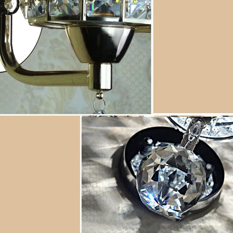 Cylinder Crystal Plug in Wall Lights - Classic Lights