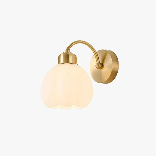 Gold lily Bedroom Plug in Wall Lights - Classic Lights